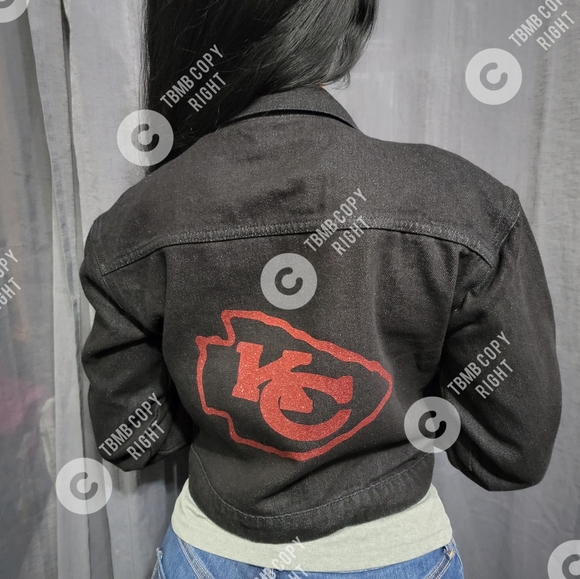 Custom Kansas City Chiefs Jean Jacket M 